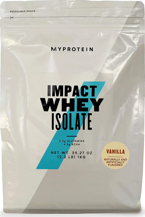 Myprotein Impact Whey Isolate Protein, Vanilla, 2.2 Pound (Pack of 1)