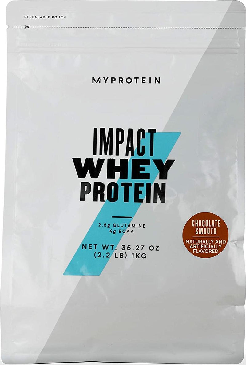 Myprotein Impact Whey Protein Blend, Chocolate Smooth, 2.2 lbs (40 Servings)