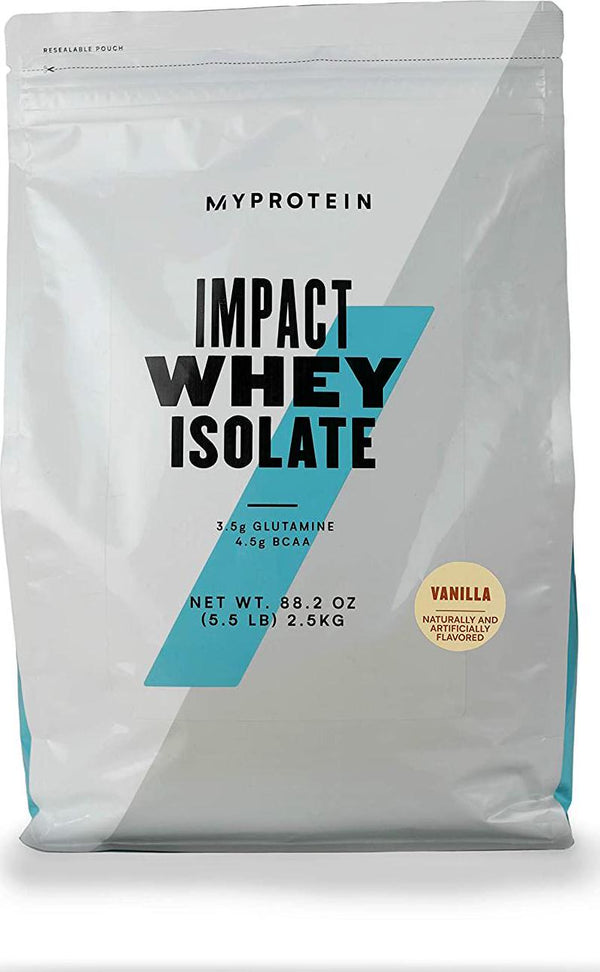 Myprotein Impact Whey Isolate powder - Vanilla 5.5 lbs. (100 Servings)