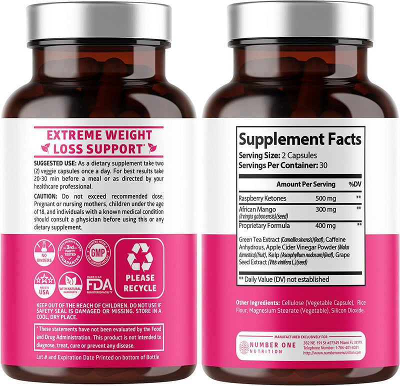 N1N Premium Fat Burner for Women [7 Potent Ingredients] All Natural Thermogenic Weight Loss Pills, Suppresses Appetite, Boosts Metabolism and Energy, Carb Blocker, Gluten Free and Non GMO, 60 Veg Caps