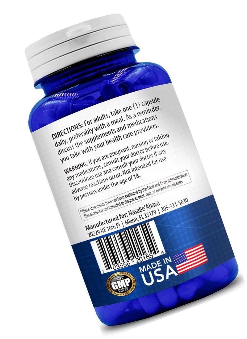 NASA Beahava Pure SAM-e 400mg Supplement (Non-GMO) - 90 Capsules Sam-e (S-Adenosyl Methionine) to Support Mood, Joint Health, and Brain Function