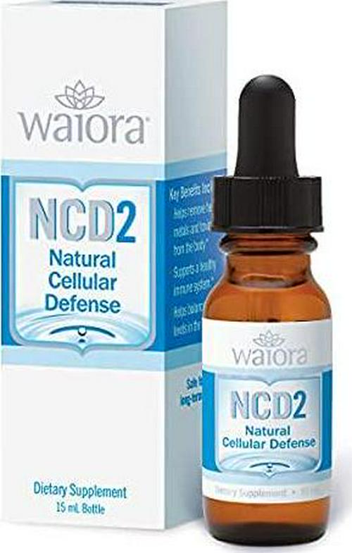 NCD 2 (Natural Cellular Defense) Activated Liquid Zeolite Drops, Waiora, Natural Body Cleanse and Immune System Support, Promotes pH Balance, Gut Health, Healthy Inflammatory Response
