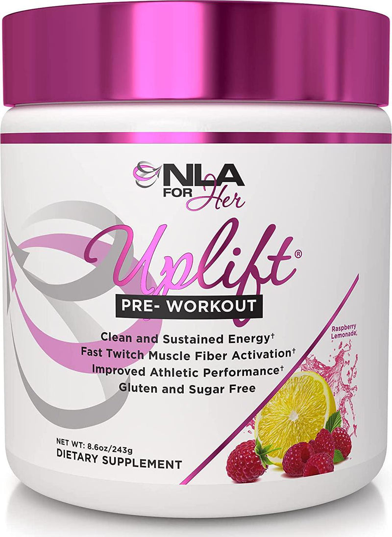 NLA for Her Pre/Post Workout Stack (Includes Her Whey Fruity O's and Uplift Pre Workout Raspberry Lemonade)