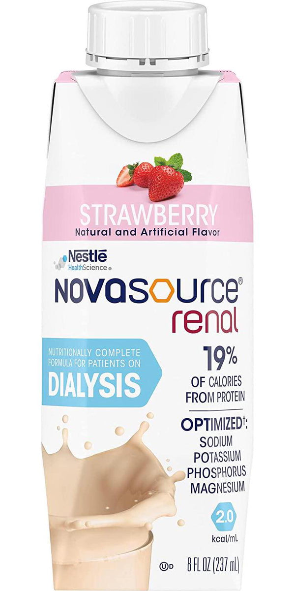 NOVASOURCE RENAL Strawberry 24 x 8 fl oz Carton