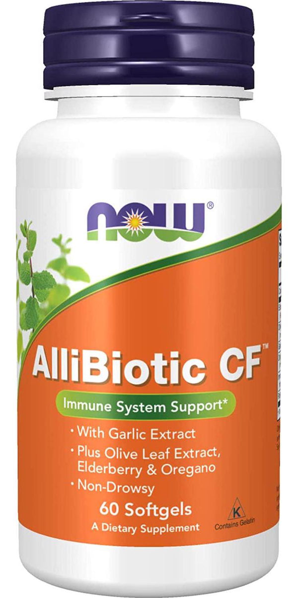 NOW AlliBiotic Non-Drowsy CF,60 Softgels