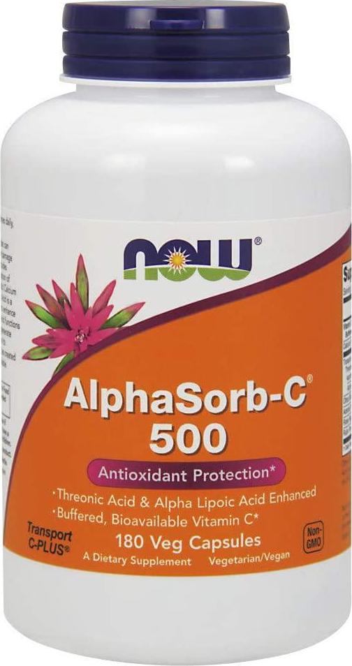 NOW AlphaSorb-C 500 mg,180 Capsules