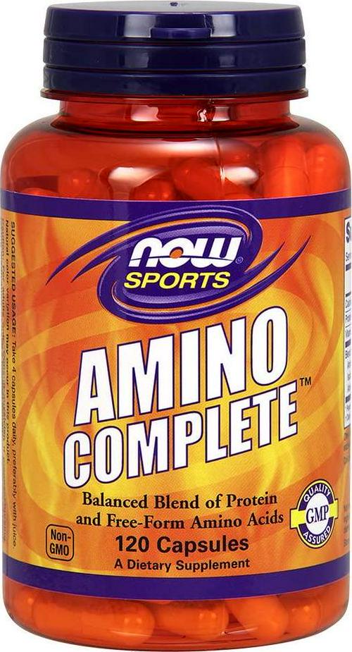 NOW Amino Complete, 120 Capsules (Pack of 2)