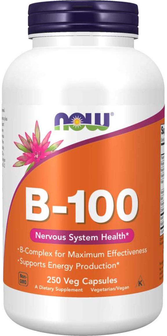 NOW B-100 Vitamin, 250 Veg Capsules
