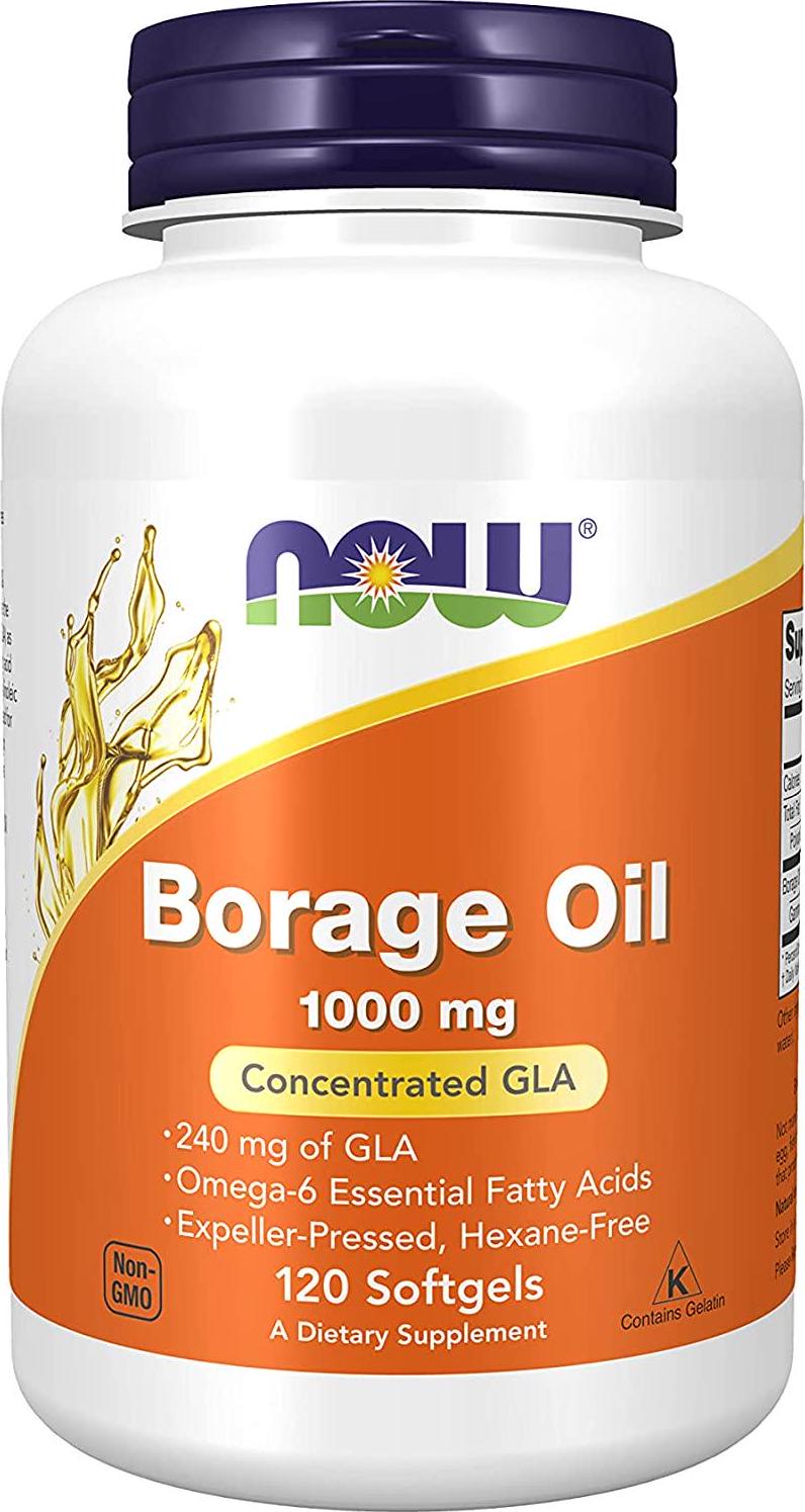 NOW Borage Oil 1000 mg,120 Softgels