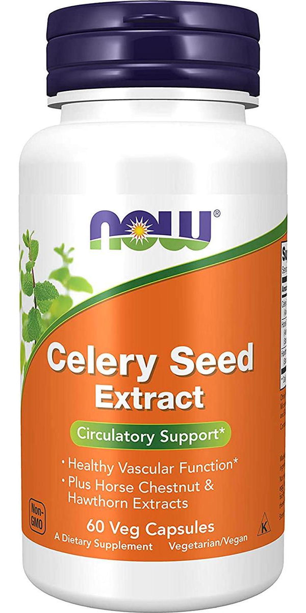 NOW Celery Seed Extract,60 Veg Capsules