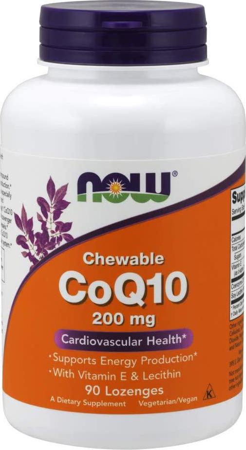 NOW CoQ10 200 mg,90 Lozenges