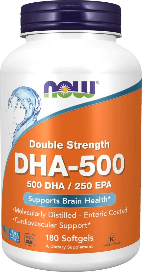 NOW DHA-500,180 Softgels