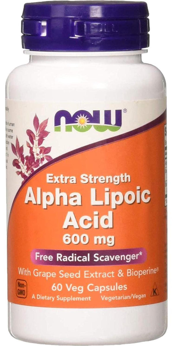 NOW Foods - Alpha Lipoic Acid 600 mg. - 60 Vegetarian Capsules