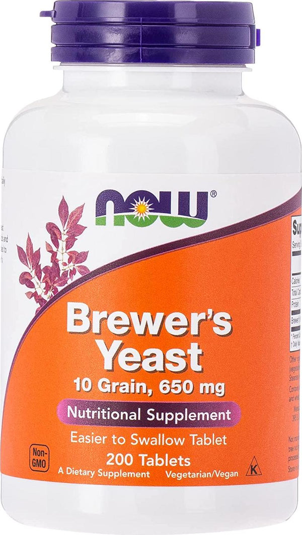 NOW Foods Brewer'S Yeast 650 Mg 200 Tabs