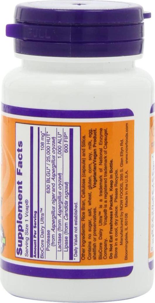 NOW Foods Dairy Digest Complete 90 Vegicaps (Pack Of 2)
