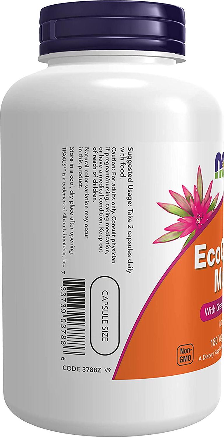 NOW Foods EcoGreen Multi Vitamin 180 Veg Capsules