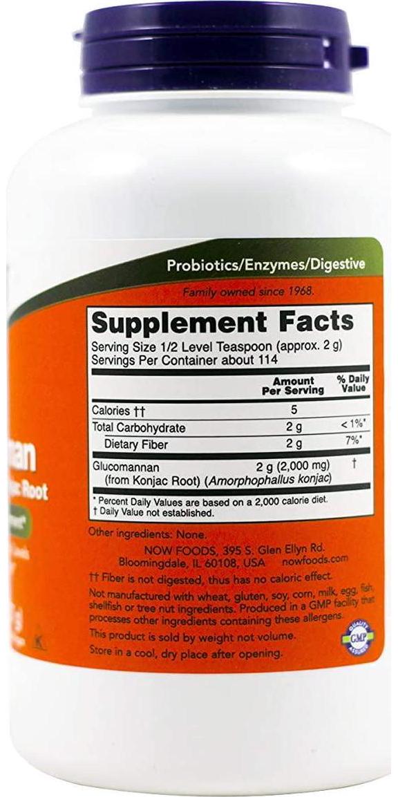 NOW Foods Glucomannan Pure Powder - 8 oz