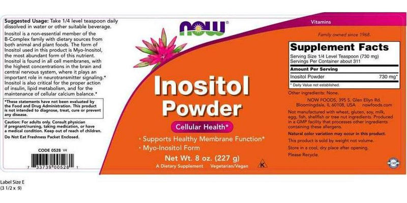 NOW Foods Inositol Powder - 8 oz.