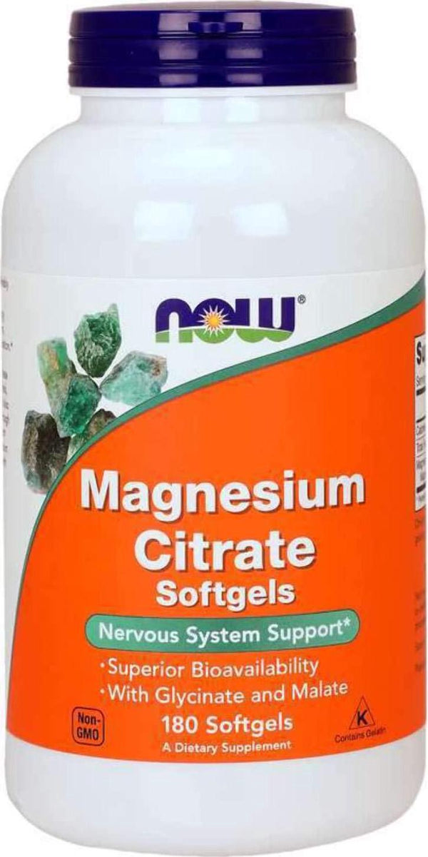 NOW Foods Magnesium Citrate 134Mg 180 Softgel