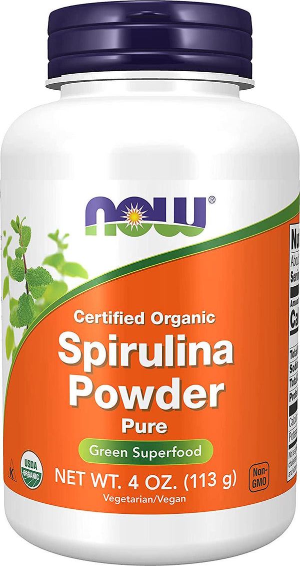 NOW Foods - Organic Spirulina Powder - 4 oz.