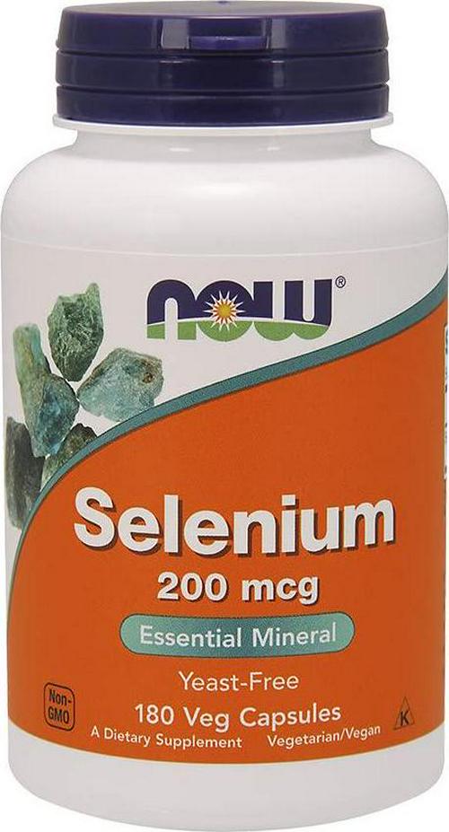 NOW Foods Selenium 200 mcg VCaps, 180 ct