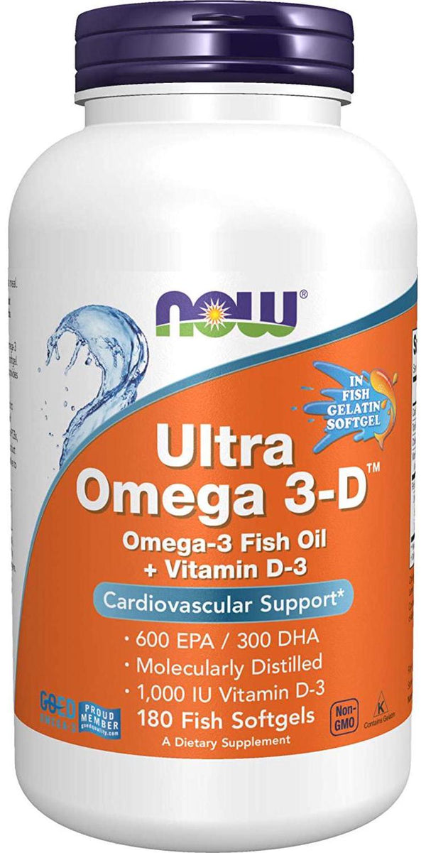 NOW Foods - Ultra Omega 3D - 180 Softgels