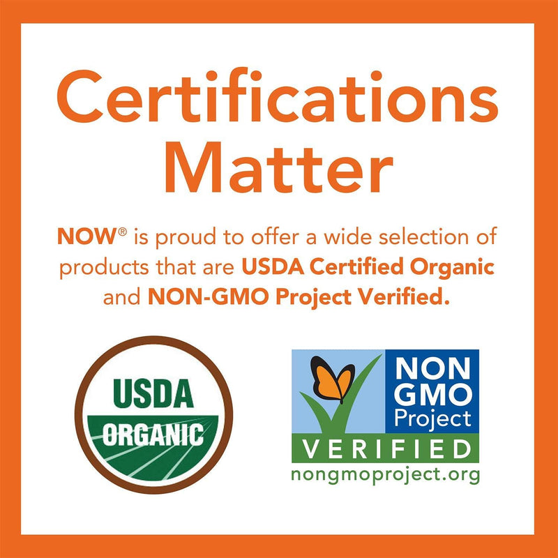 NOW Foods - Whole Psyllium Husks Intestinal Health 100% Certified Organic - 12 oz.