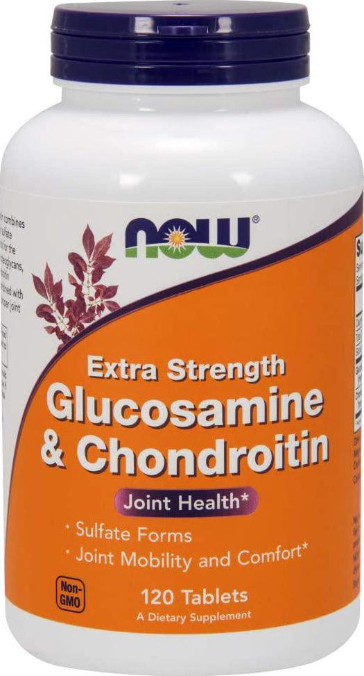 NOW Glucosamine and Chondroitin Extra Strength,120 Tablets