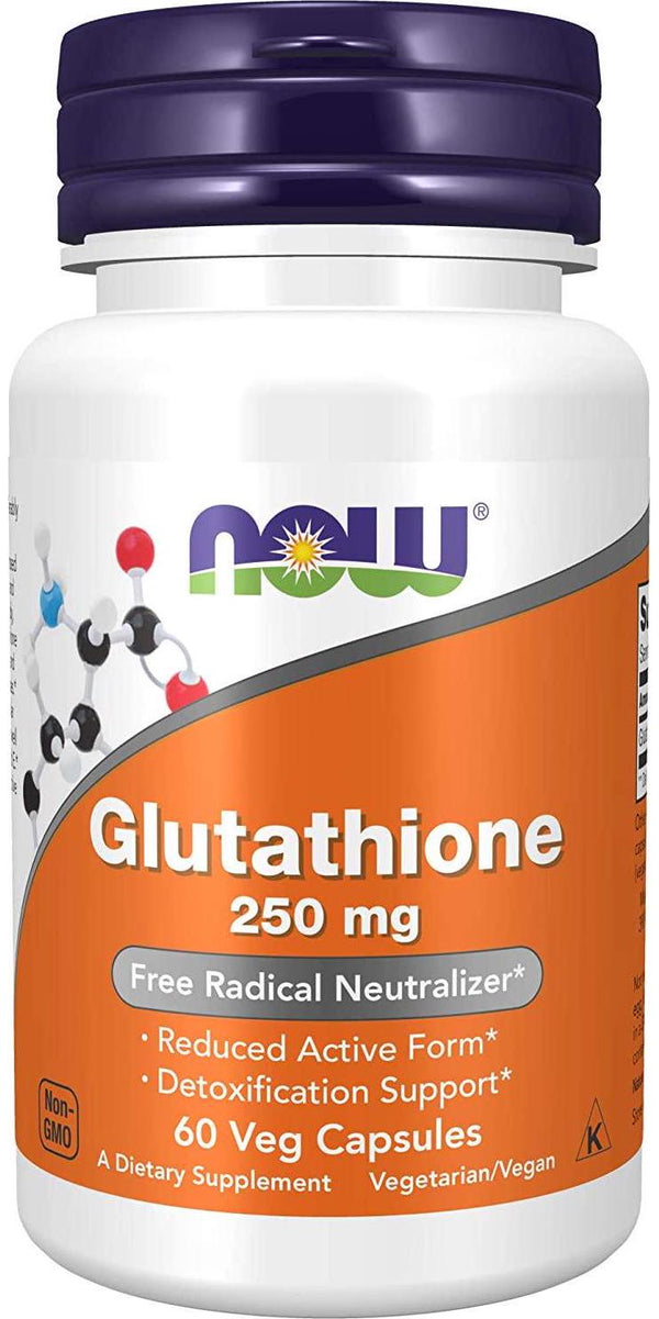 NOW Glutathione 250 mg,60 Veg Capsules