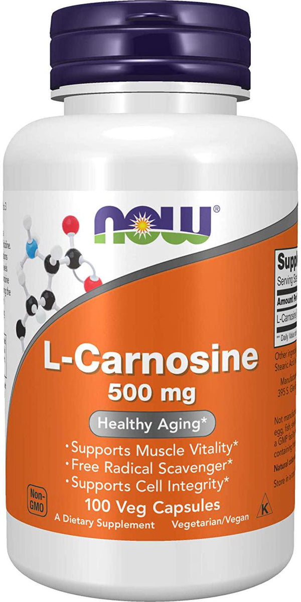 NOW L-Carnosine 500 mg,100 Veg Capsules
