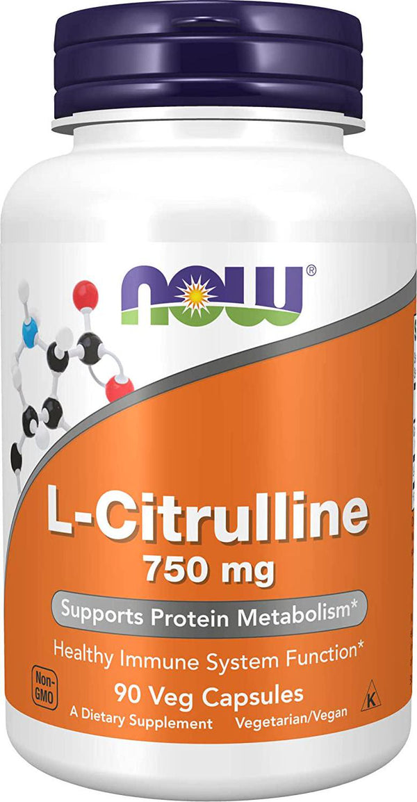 NOW L-Citrulline 750 mg, 90 Veg Capsules