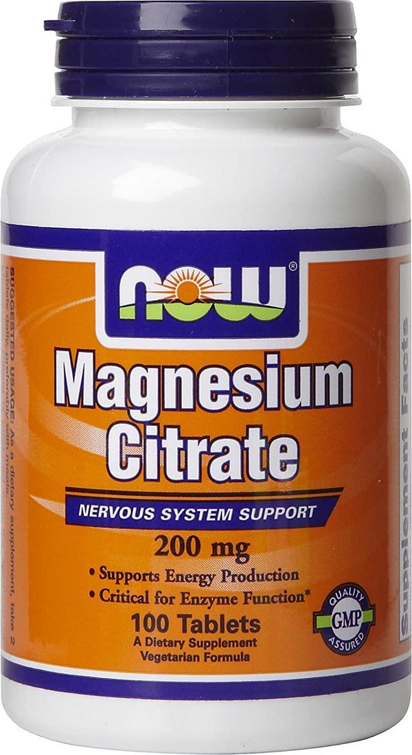 NOW Magnesium Citrate (200Mg) 100 Tabs
