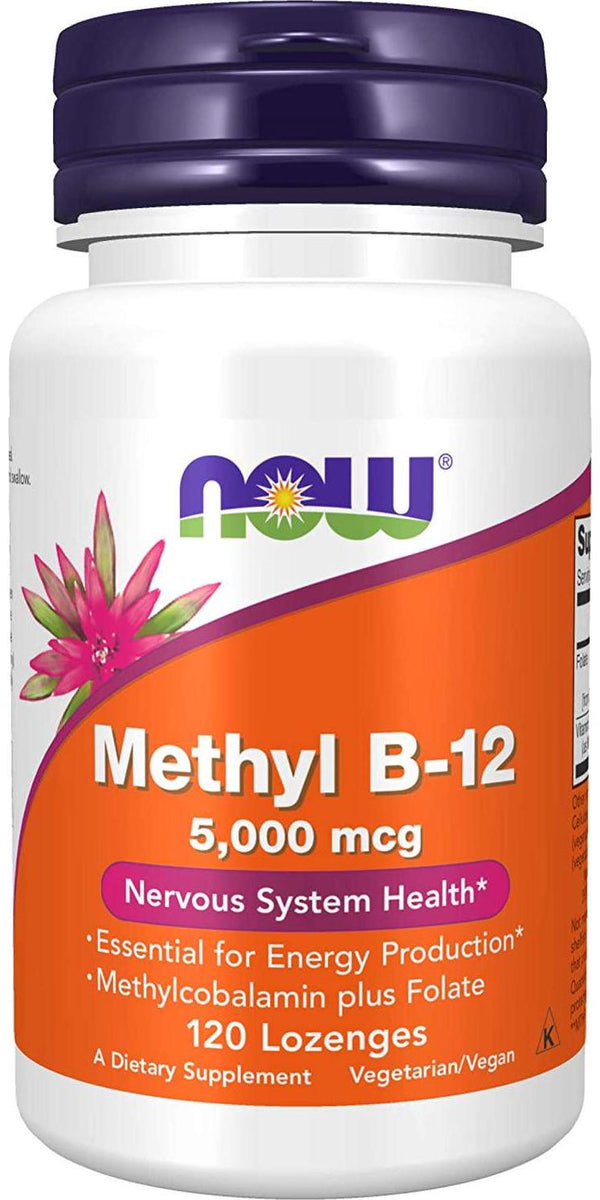 NOW Methyl B-12 5,000 mcg,120 Lozenges