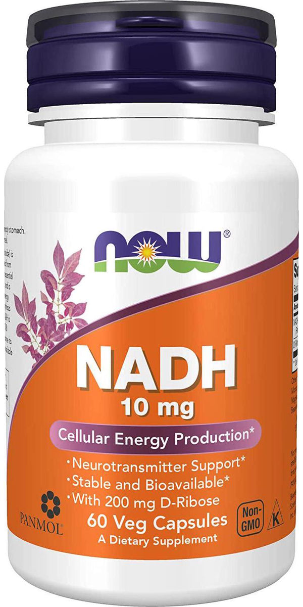 NOW NADH 10 mg,60 Veg Capsules