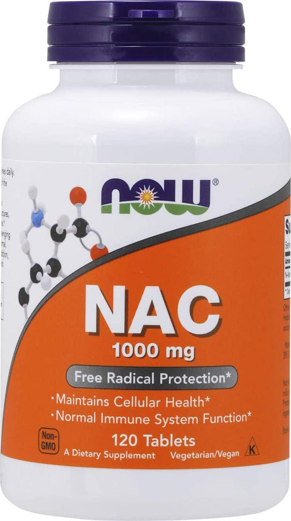 NOW N-Acetyl-Cysteine 1000 mg, 120 Tablets