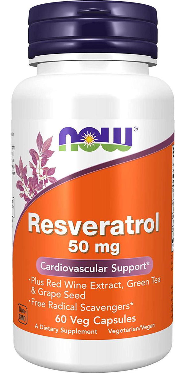 NOW Natural Resveratrol,60 Veg Capsules