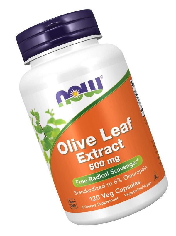 NOW Olive Leaf Extract 500 mg,120 Veg Capsules