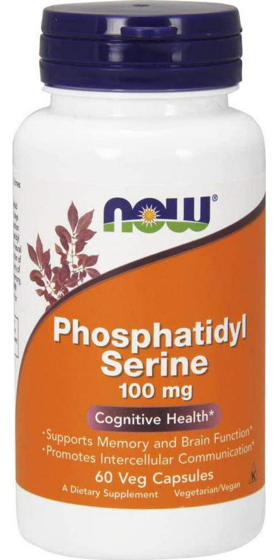 NOW Phosphatidyl Serine 100mg, 60 Veg Capsules