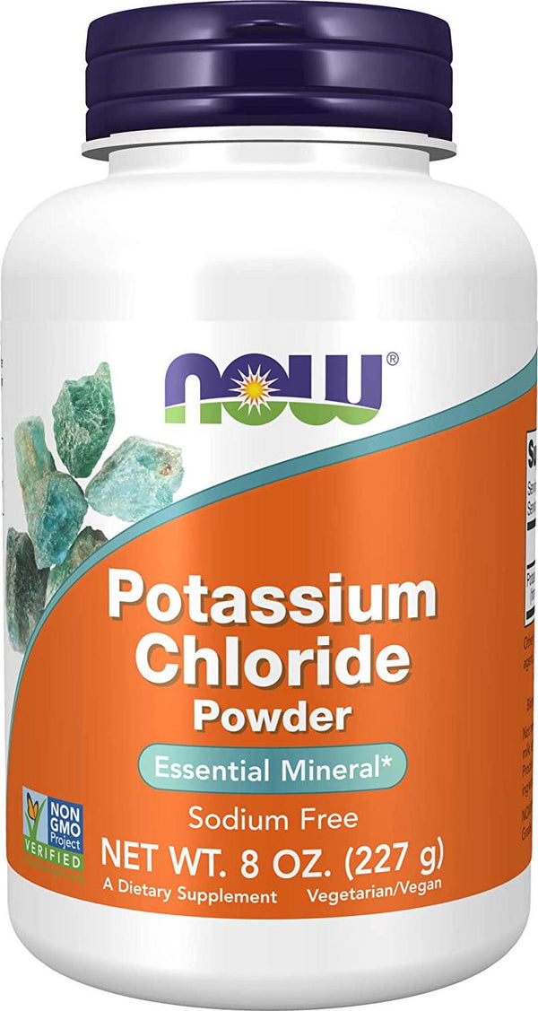NOW Potassium Chloride Powder, 8-Ounces