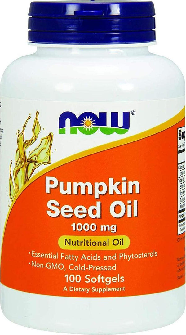 NOW Pumpkin Seed Oil 1000 Mg 100 Softgels
