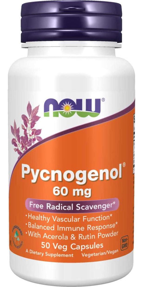 NOW Pycnogenol 60 mg,50 Veg Capsules