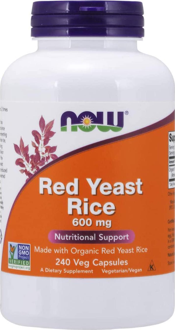 NOW Red Yeast Rice 600 mg,240 Capsules