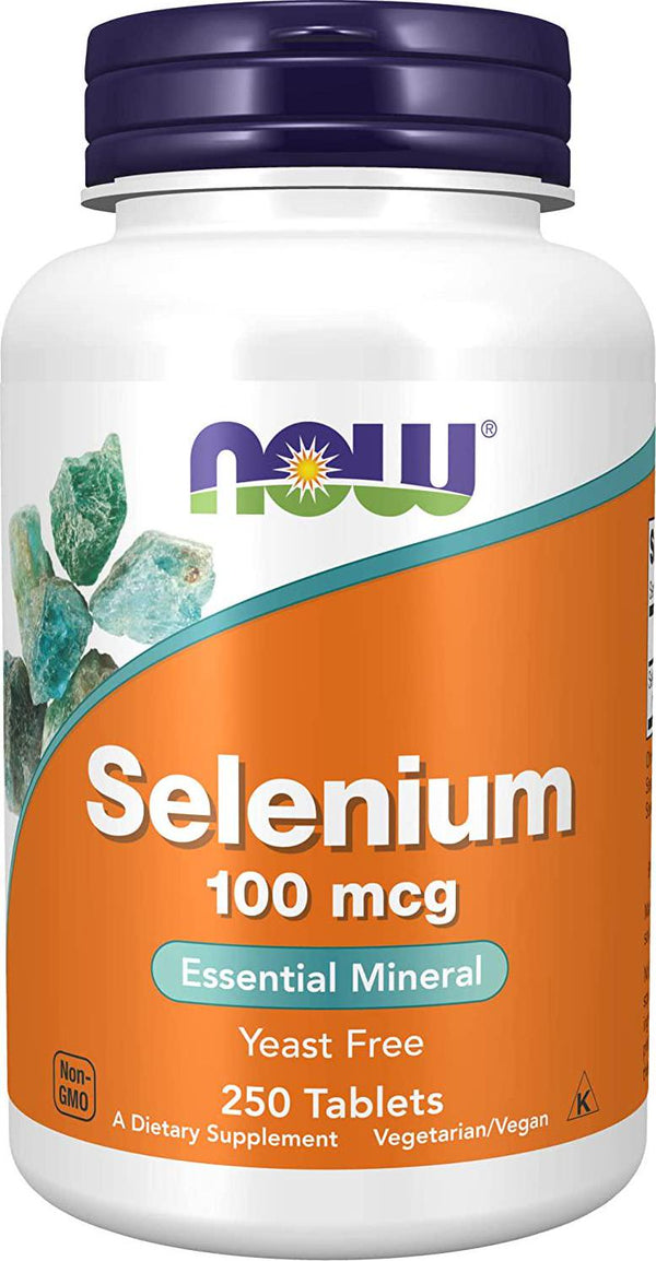 NOW Selenium 100mcg,250 Tablets