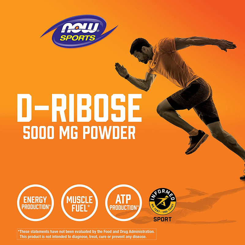 NOW Sports D-Ribose Powder, 8-Ounce
