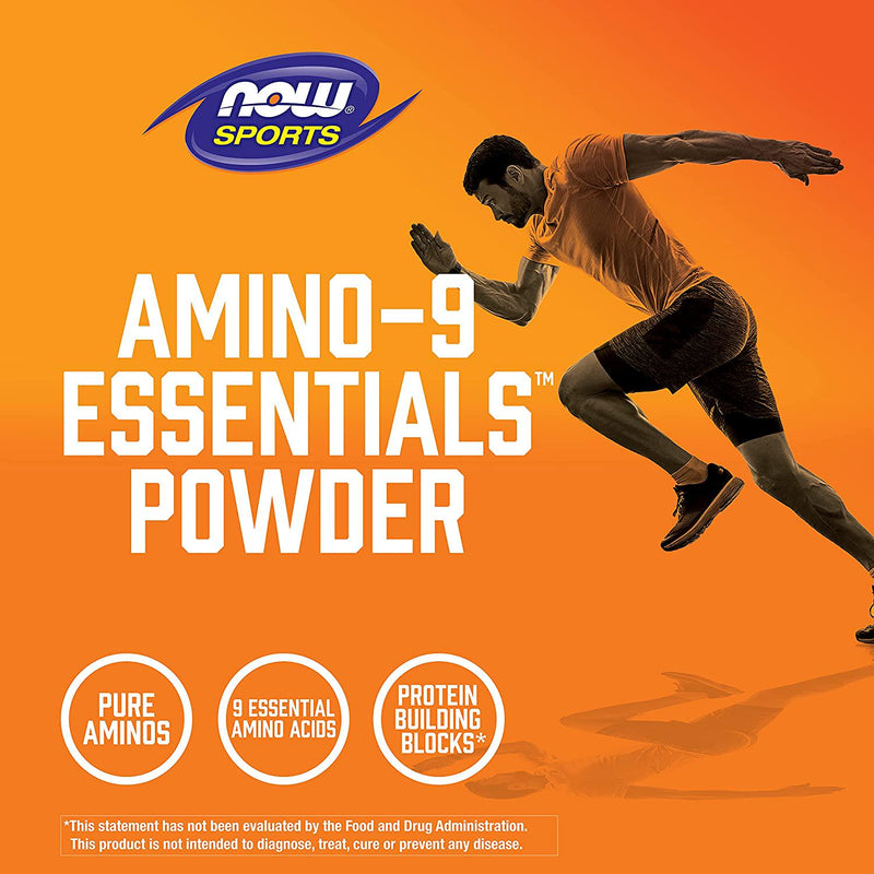 NOW Sports Nutrition, Amino-9 Essentials Powder, Enhanced Protein Synthesis, Amino Acids, 330-Grams