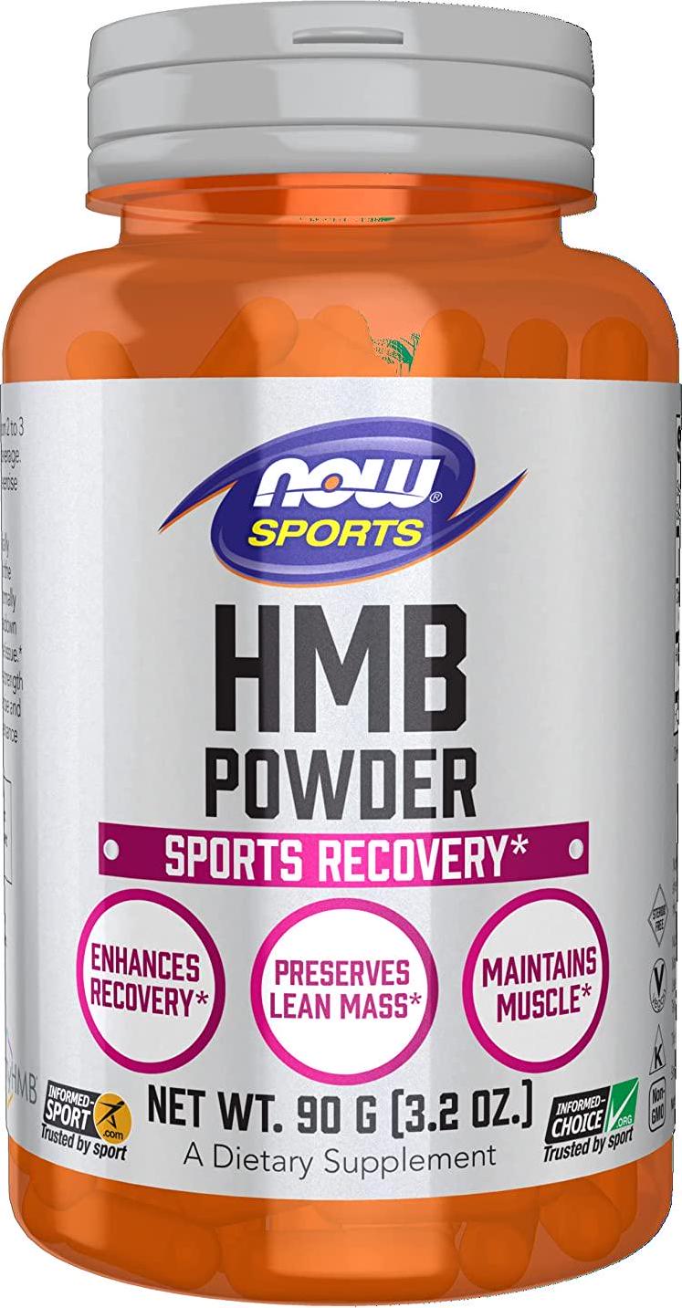 NOW Sports Nutrition, HMB ( -Hydroxy -Methylbutyrate)Powder, Sports Recovery*, 90 Grams