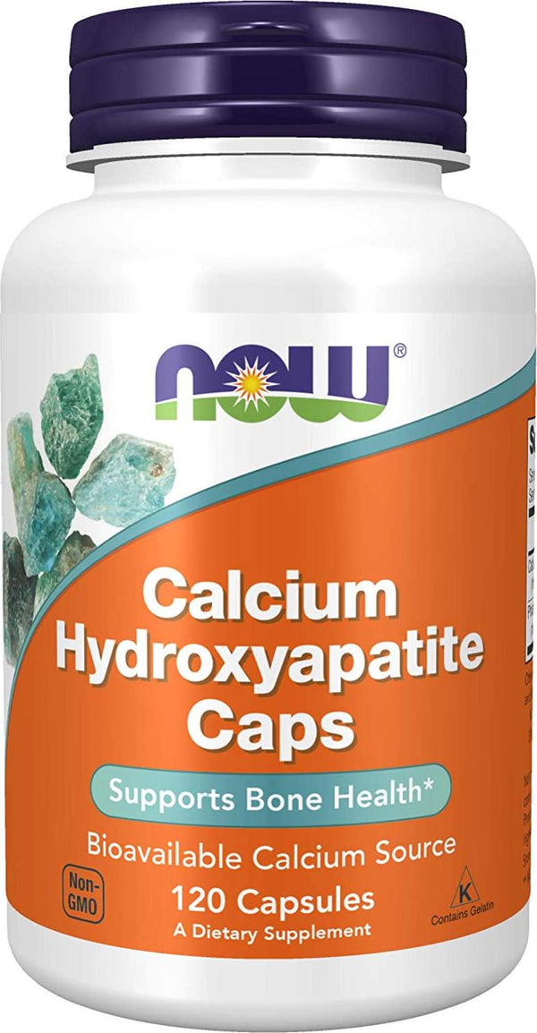 NOW Supplements, Calcium Hydroxyapatite Caps, Supports Bone Health*, 120 Capsules