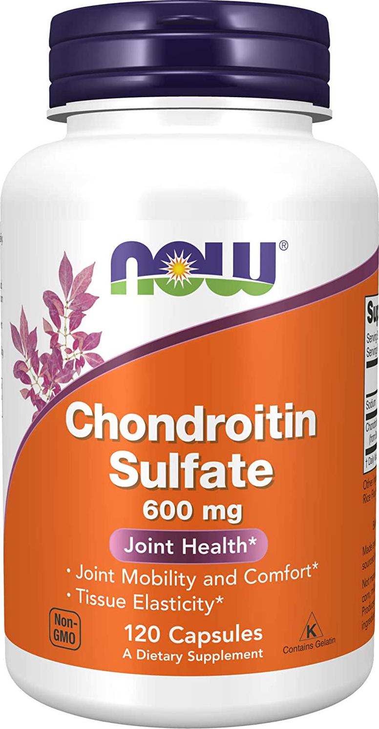 NOW Supplements, Chondroitin Sulfate 600 mg (a Glycosaminoglycan), Joint Health*, 120 Capsules