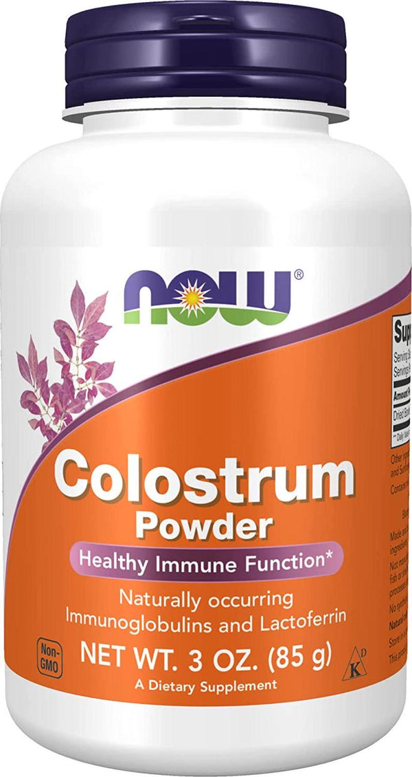 NOW Supplements, Colostrum Powder, Naturally occurring Immunoglobulins and Lactoferrin, 3-Ounce