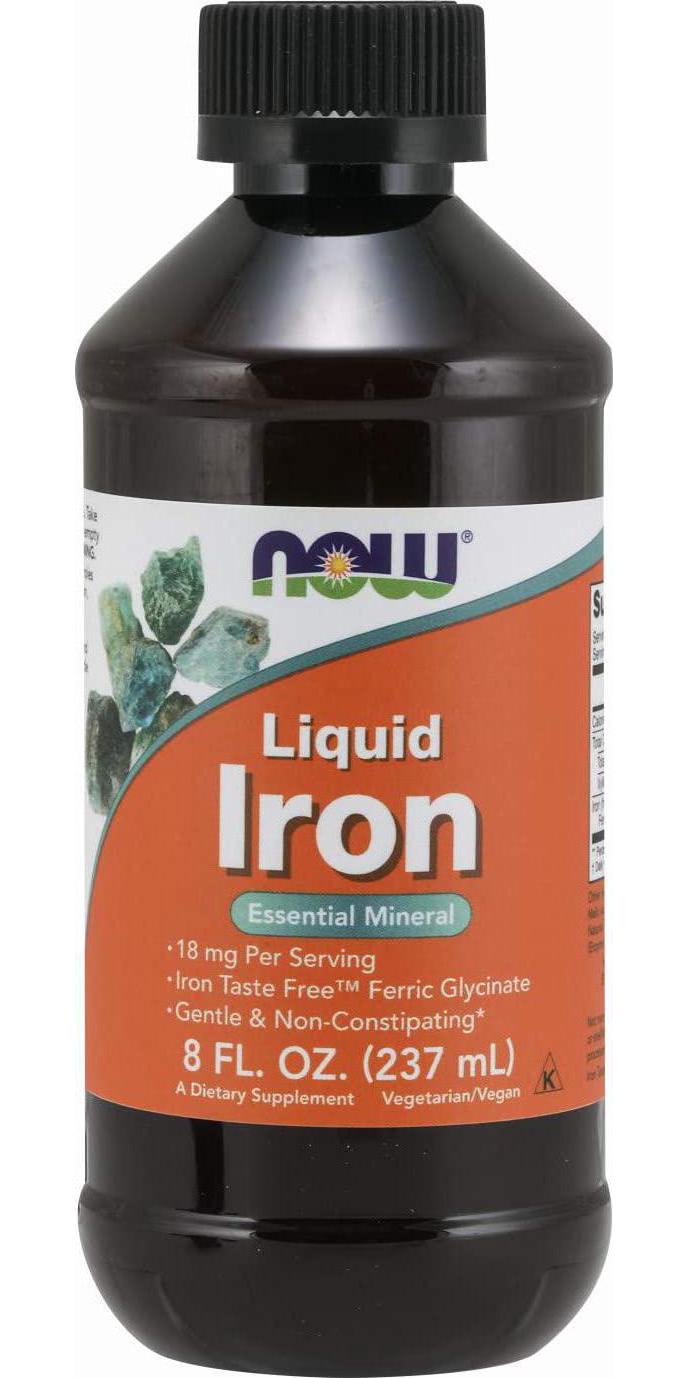 NOW Supplements, Iron Liquid, 8-Ounce